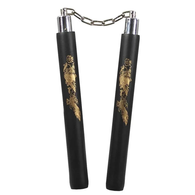 Nunchaku treningowe piankowe smok łańcuszek-232279