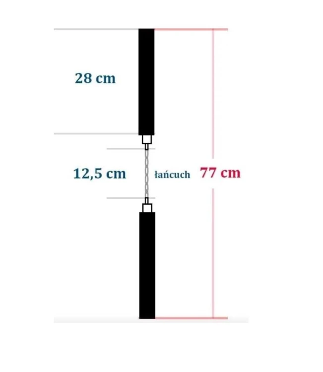 Nunchaku treningowe piankowe smok łańcuszek-232280