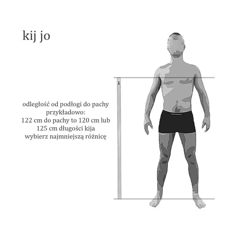 Kij Jo do judo, jojutsu, aikido 28 mm 135 cm drewn-232295