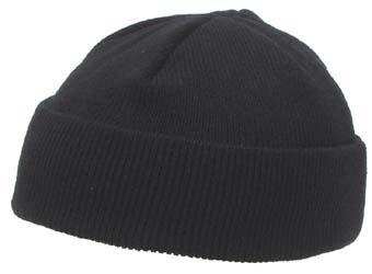 Czapka dokerka czarna - krótka 10924A-2084