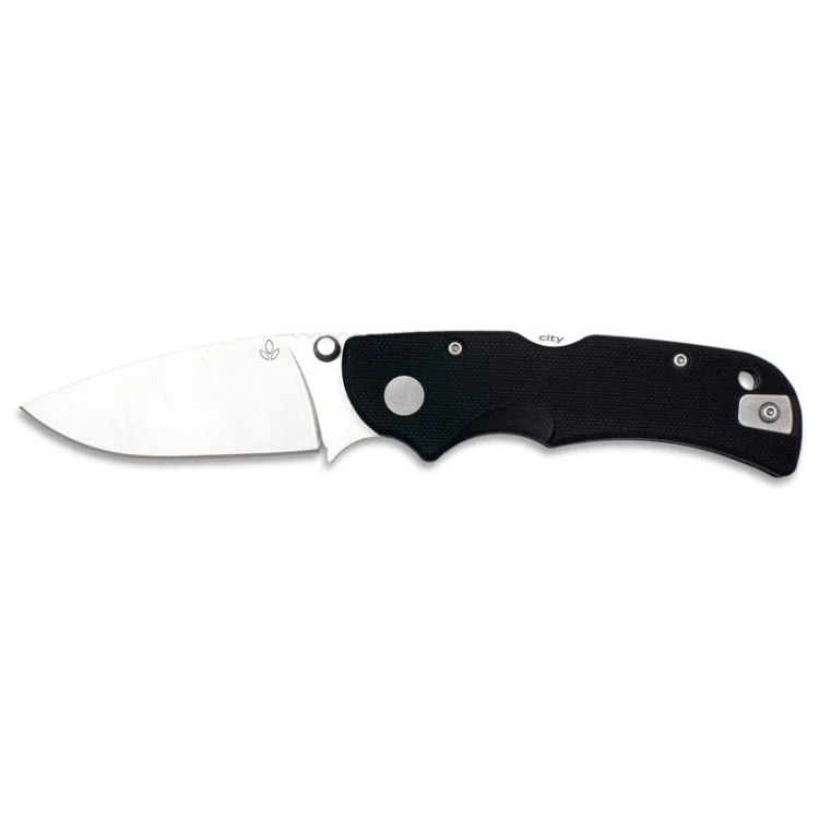 Nóż Manly City CPM S90V flat handle 60-62 HRC blac-233443