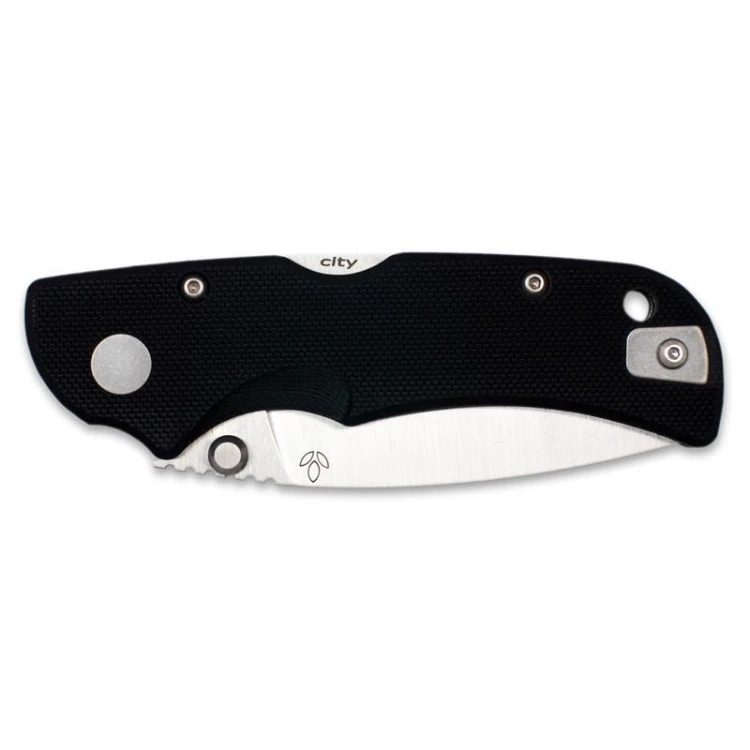 Nóż Manly City CPM S90V flat handle 60-62 HRC blac-233446