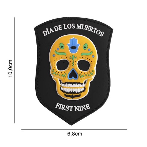 Naszywka 3D PVC Dia de los muertos. First nine shi-234033