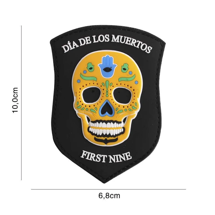 Naszywka 3D PVC Dia de los muertos. First nine shi-234033