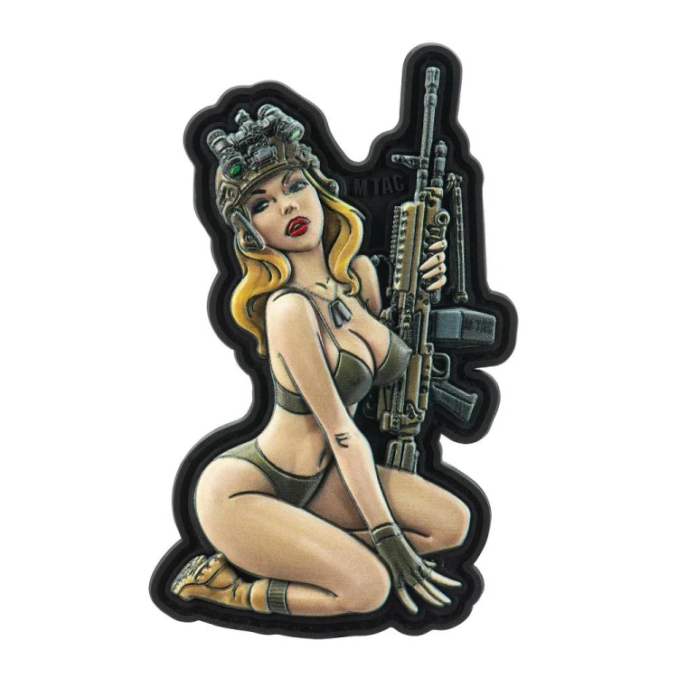 M-Tac naszywka Tactical girl #5 PVC emblemat rzep -234105