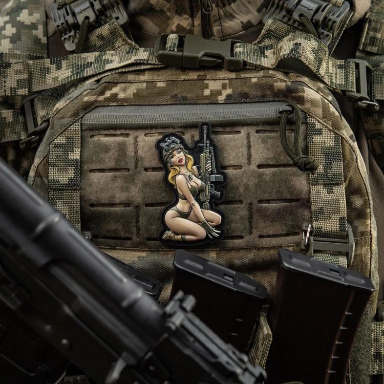 M-Tac naszywka Tactical girl #5 PVC emblemat rzep -234101