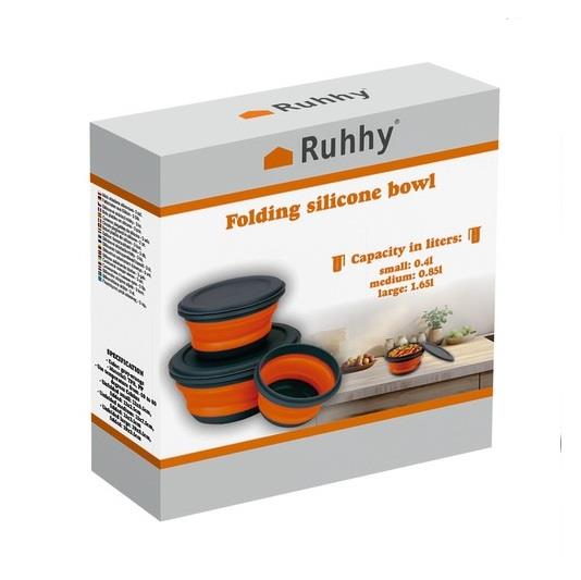 Składane miski silikonowe - 3 szt. Ruhhy 20781 z p-234589