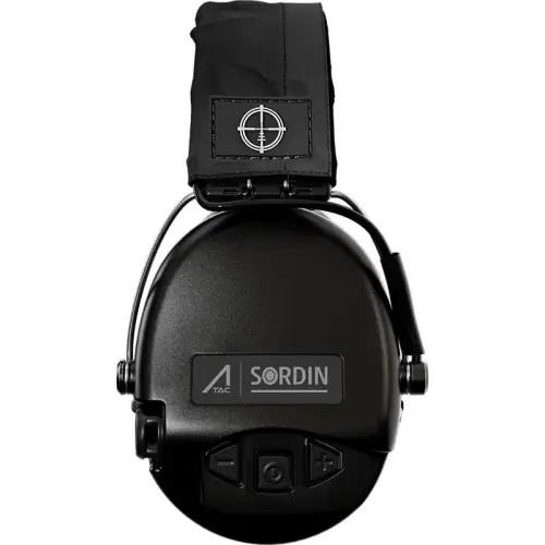 Słuchawki aktywne czarne Ace Sordin szara materiał-234992