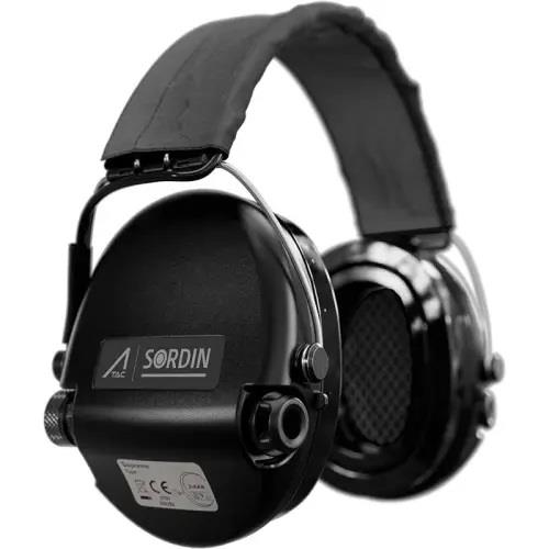 Słuchawki aktywne czarne Ace Sordin szara materiał-234994