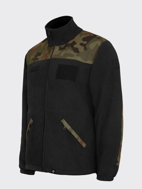 Polar wojskowy 128/MON bluza polarowa czarna / WZ9-235875