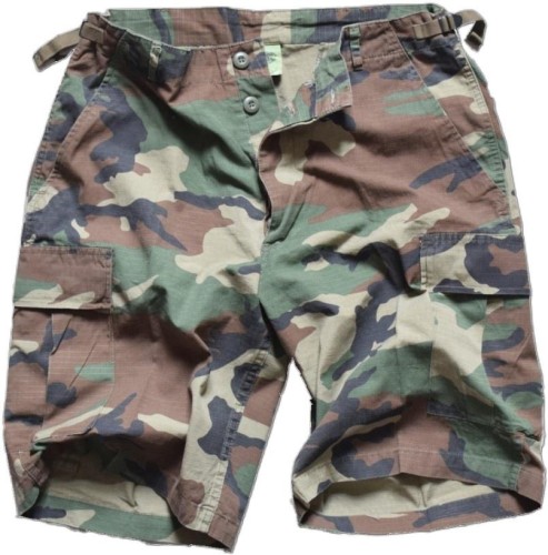 Krótkie spodenki US woodland Mil-Tec - prewash / s-126343