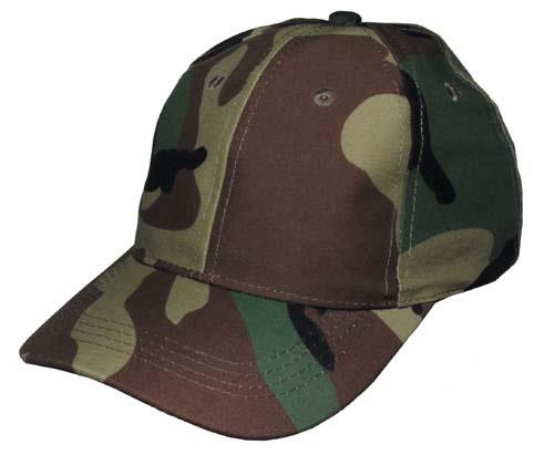 Czapka wojskowa - baseball dziecięca moro, woodlan-2786