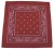 Bandana czerwona burgund - bordowa bandama-3427