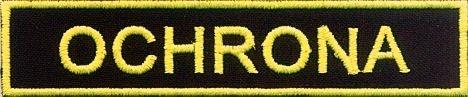 Naszywka z rzepem OCHRONA 120x25 mm-3530