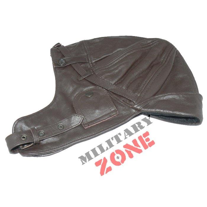 Pilotka skórzana czapka skórzana brązowa Mil-Tec-4916