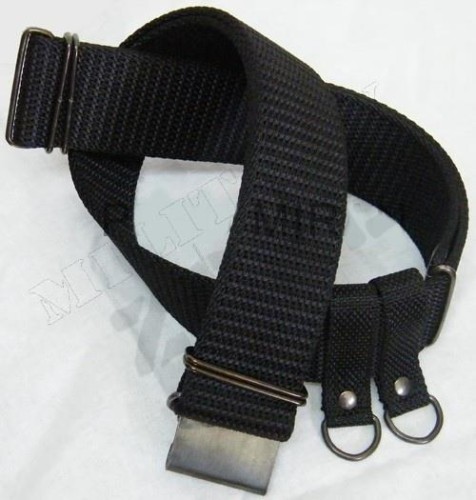 Pas polowy parciany czarny-4646