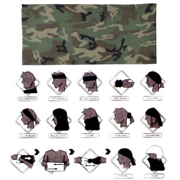 Buff woodland - Szalokominiarka, bandana, chusta, -5165