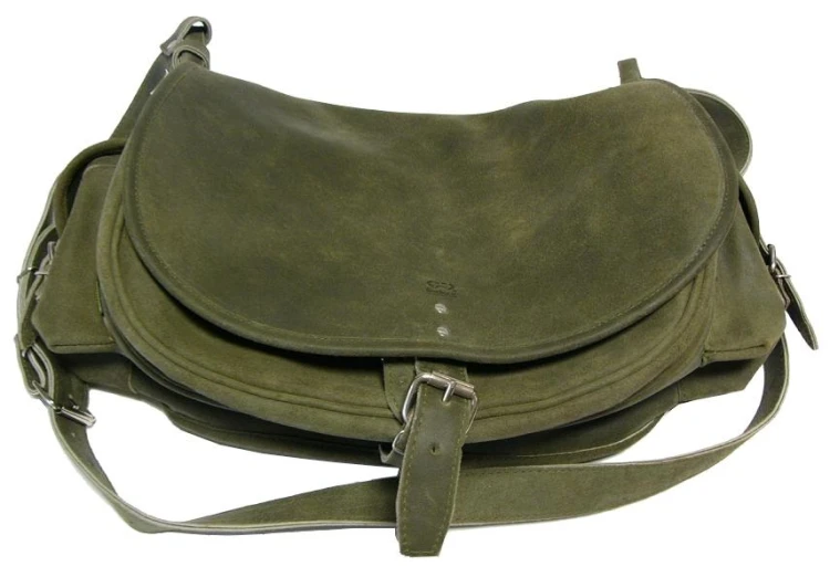 Torba myśliwska skórzana duża zielona M6D-44-108778