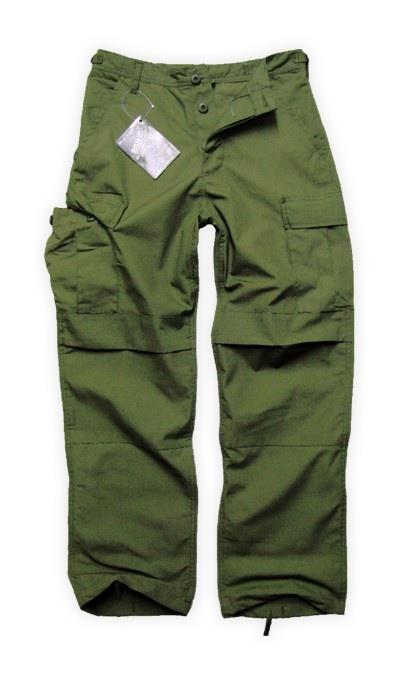 Camo Spodnie BDU bojówki zielone olive RipStop-109478