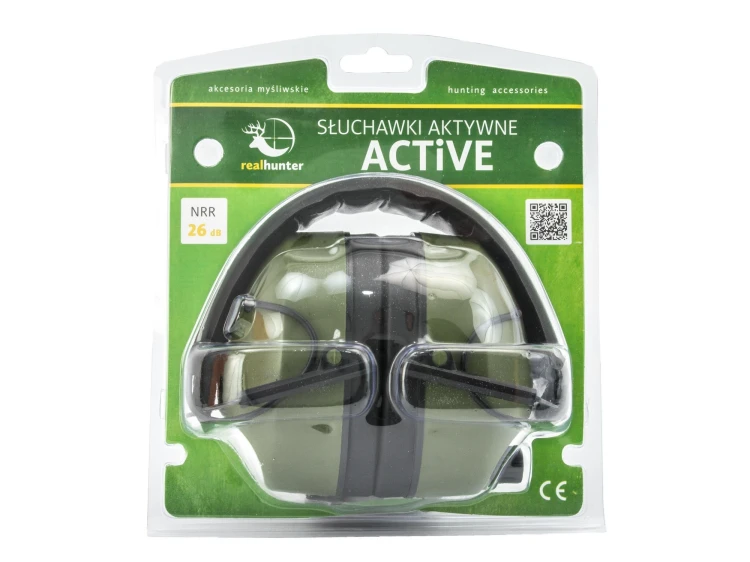 Słuchawki ochronne RealHunter Active  - oliwkowe-126462