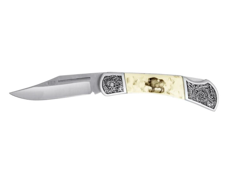 Nóż składany JKR114, ostrze 8cm, dzik-207810