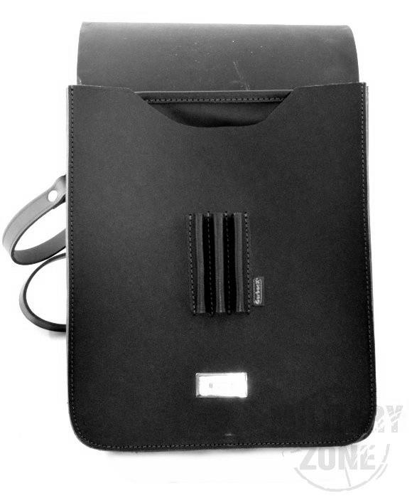 Raportówka skórzana duża Garbacz RD-6 czarna-207964