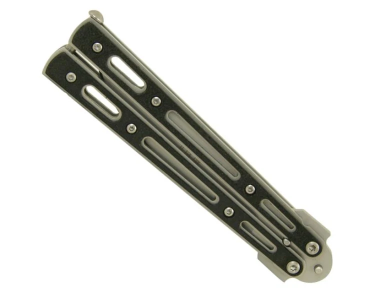 Nóż motylek JKR200 INOX, Balisong, ostrze 10 cm-210750