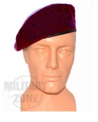 Beret szyty bordowy bez orzełka-213417