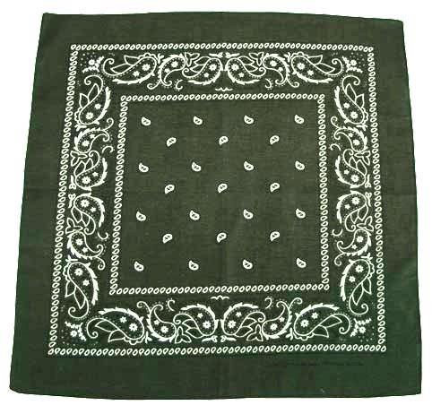 Bandana ciemno-oliwkowa 55x55cm,-214149