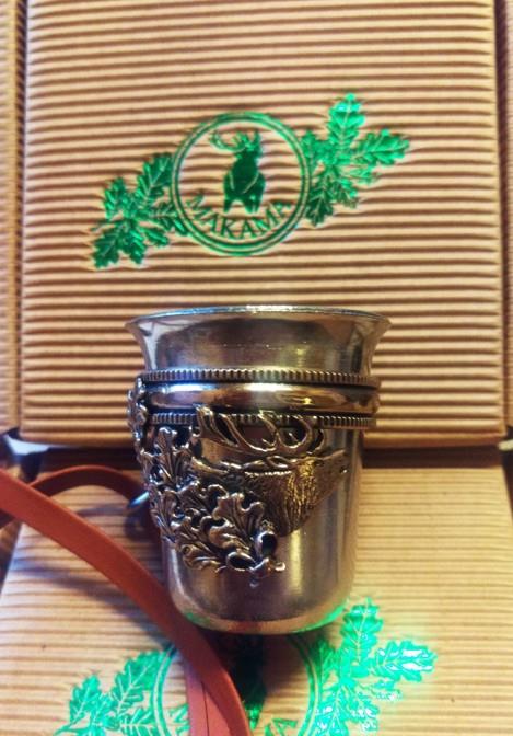 Kieliszek myśliwego Kulawka metalowa BYK, Makama-216854