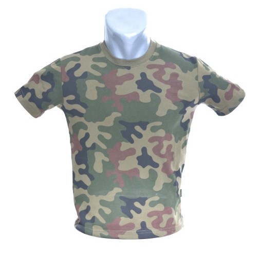 Koszulka dziecięca militarna WZ93 kamuflaż polski,-217016