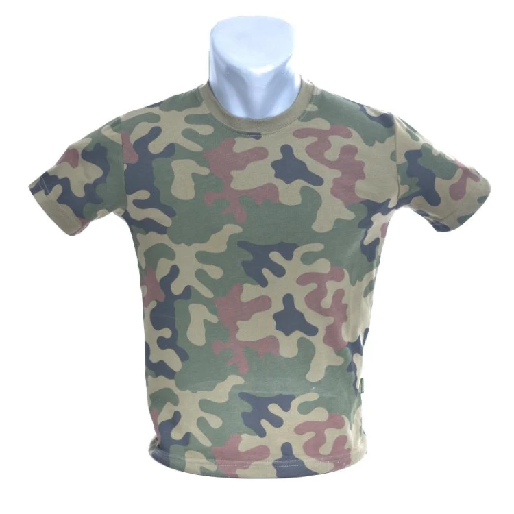 Koszulka dziecięca militarna WZ93 kamuflaż polski,-217016