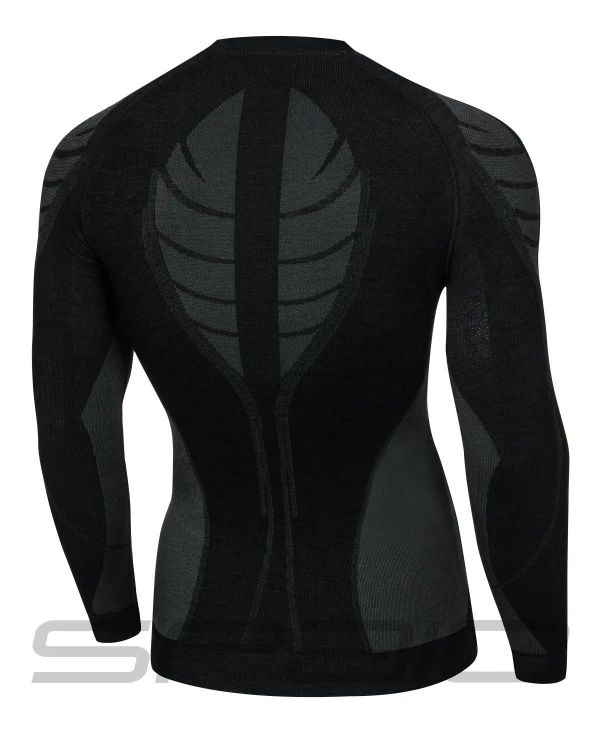 Koszulka wełna merino długi rękaw Spaio w02 męska-217923