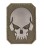 Naszywka emblemat skull mil-tec zielona czaszka-218288