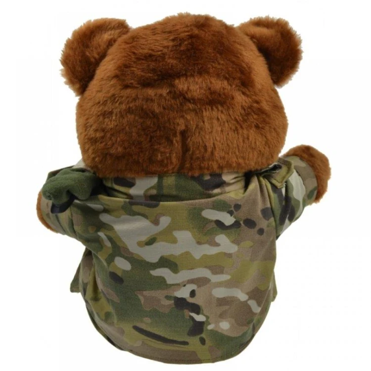 Duży miś w mundurze multicamo - maskotka wojskowa-218360