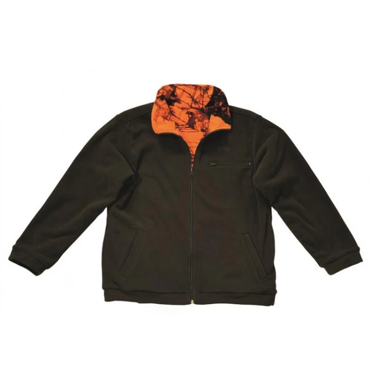 Kurtka, bluza polarowa dwustronna myśliwska, Unive-218670