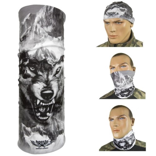 Buff chusta wielofunkcyjna Szary Wilk Haasta-218873