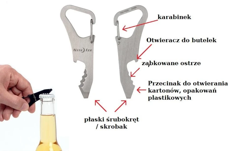 Nite Ize Clipkey Tool DoohickKey brelok wielofunkc-218941