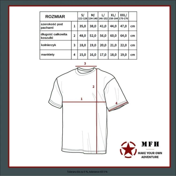 Koszulka dziecięca wojskowa MFH tielniaszka rosyjs-219056