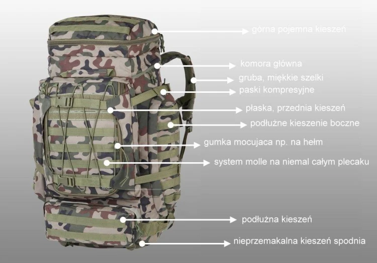 Plecak taktyczny Max Pack 85L zielony Texar-219539