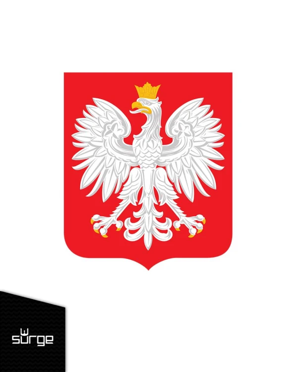 Naklejka Surge Polonia Herb Polski 20 x 23,5cm sit-219827