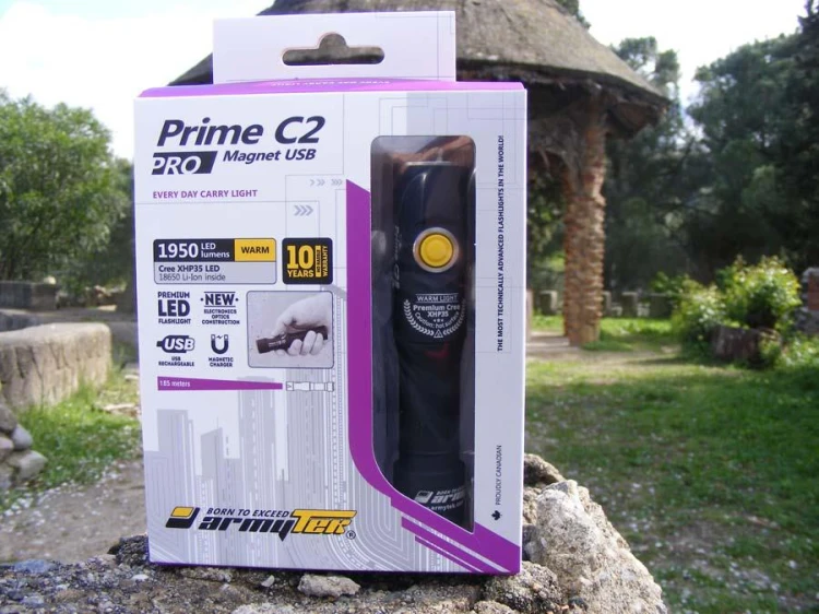 Latarka ArmyTek Prime C2 PRO Warm Magnet USB Cree -220350