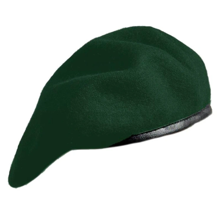 Beret tłoczony wojskowy zielony-220443