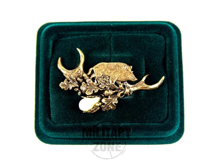 Odznaka ręcznie składana Dzik brąz, Makama-220599