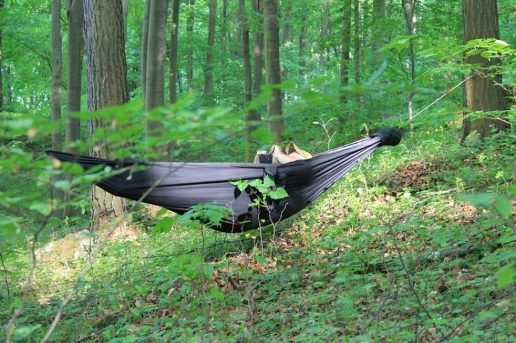 Wytrzymały hamak Niedźwiedź Tigerwood zielony-220622