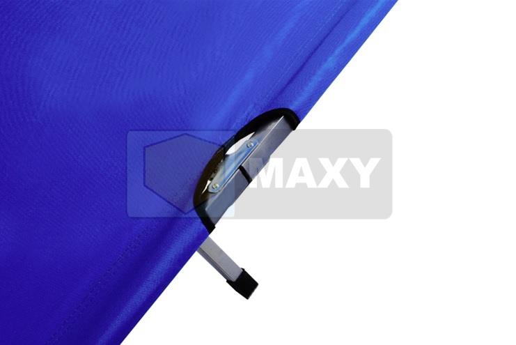 Łóżko polowe 185cm składane, Kanadyjka, niebieskie-220970