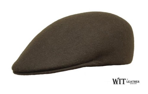 Kaszkiet myśliwski Withleather zgniła zieleń filc-221110