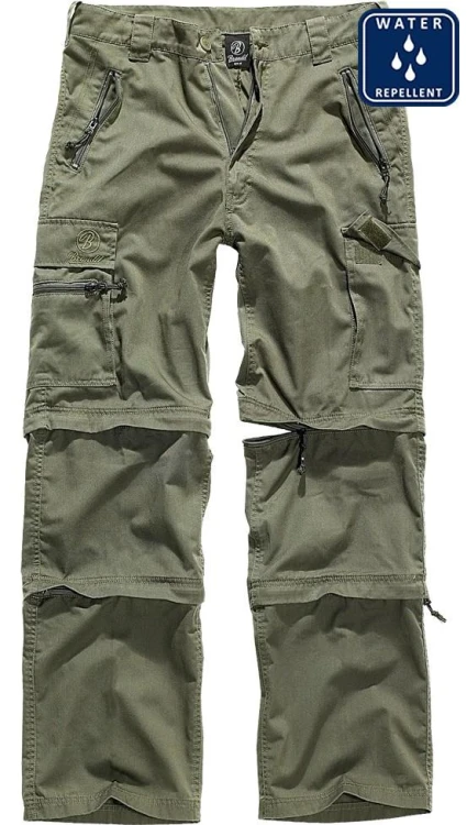 Spodnie trekkingowe Savannah olive 3w1 Brandit wod-221170