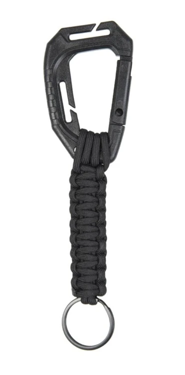 Keyholder black brelok z karabińczykiem i paracord-221383