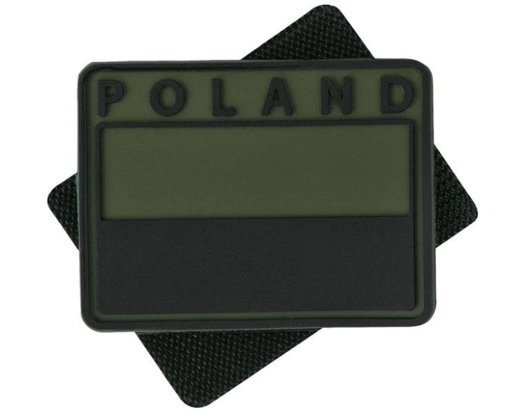 Emblemat "POLAND" PVC na rzep, olive Helikon-Tex 1-222072